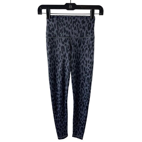Carbon38 Ballerina Leopard High Rise 7/8 Leggings Size XS Charcoal Gray Athletic - Picture 2 of 11